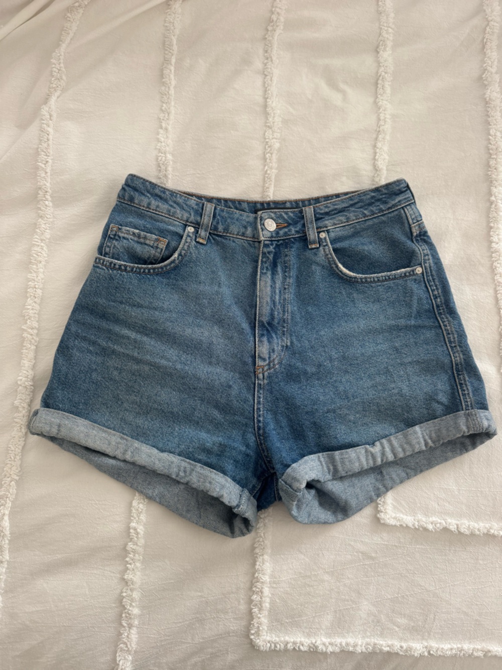 Mavi High-Rise Denim Shorts